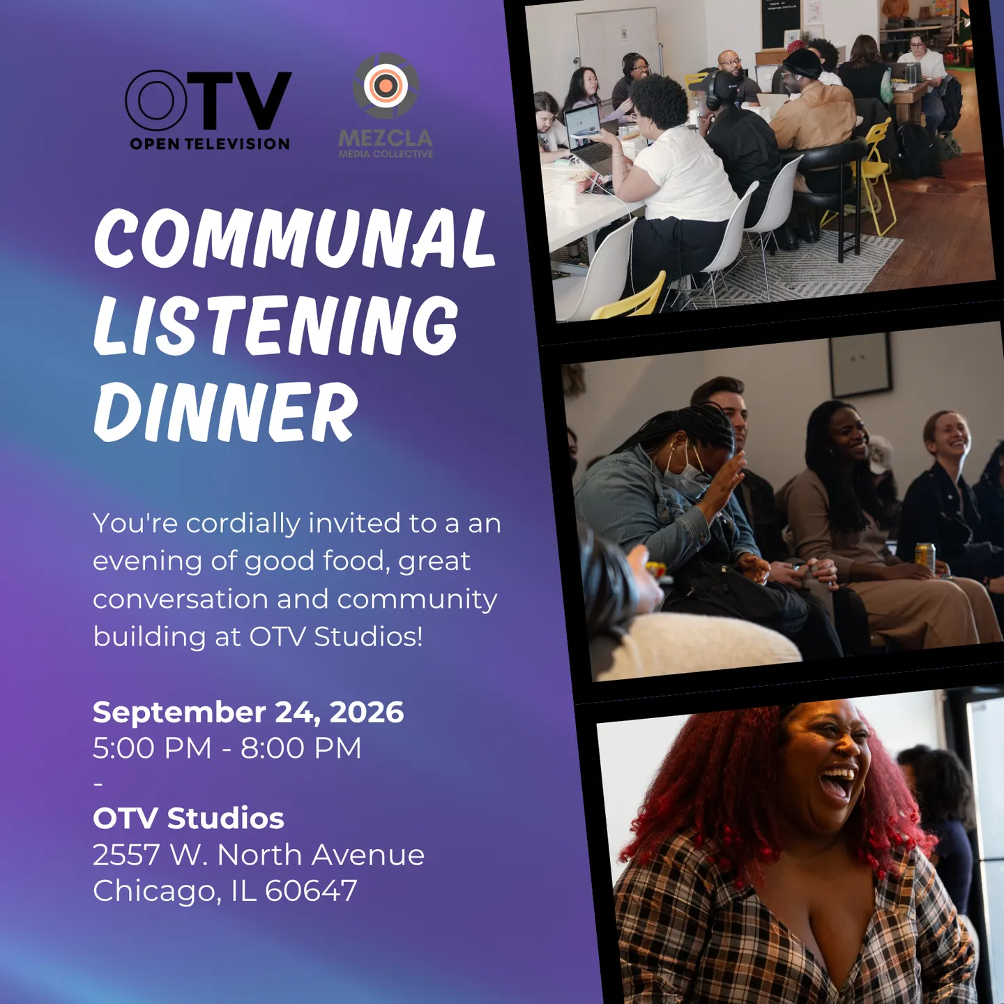Mezcla Media Collective x OTV: Communal Listening Dinner