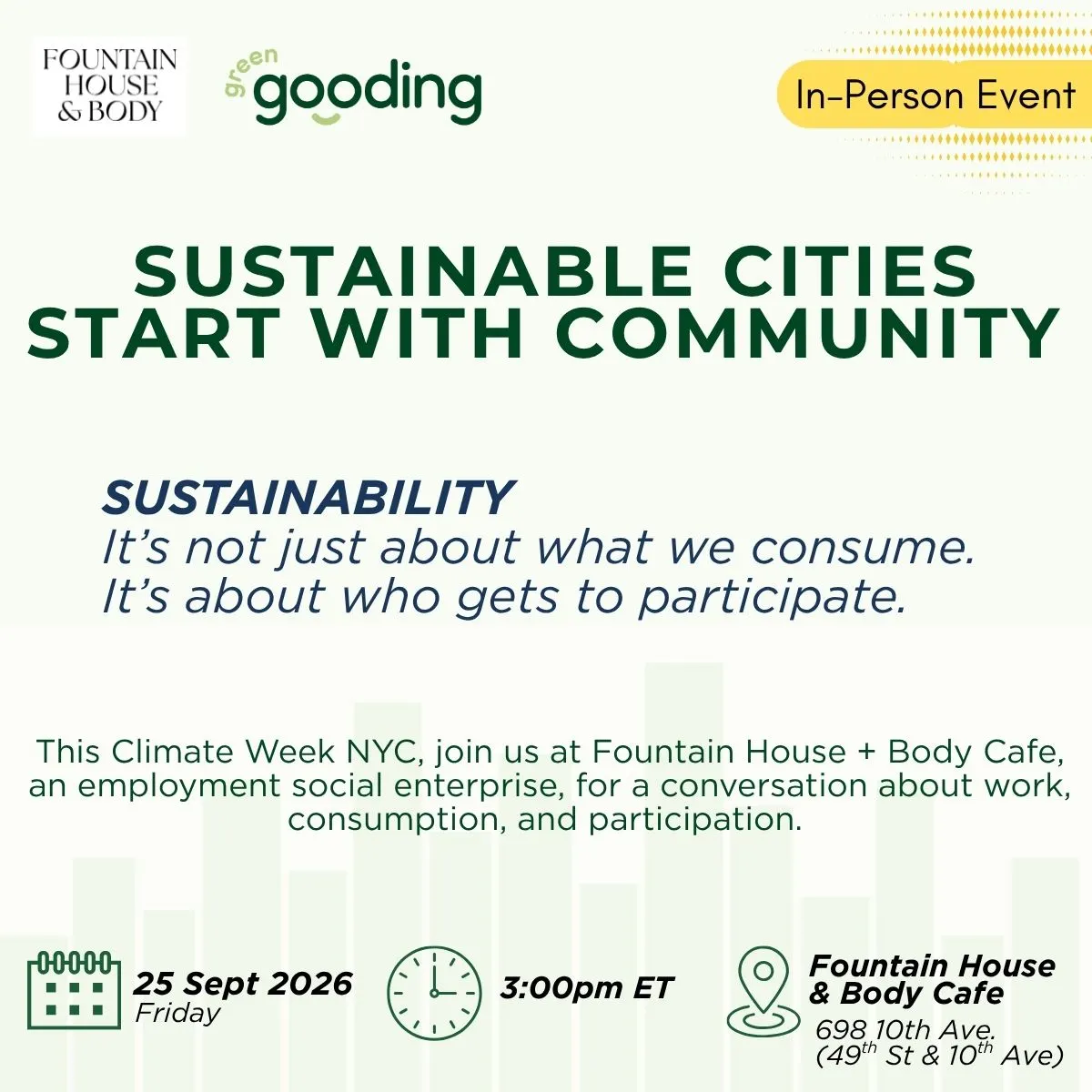 ClimateWeekNYC: Sustainable Cities Start With Community
