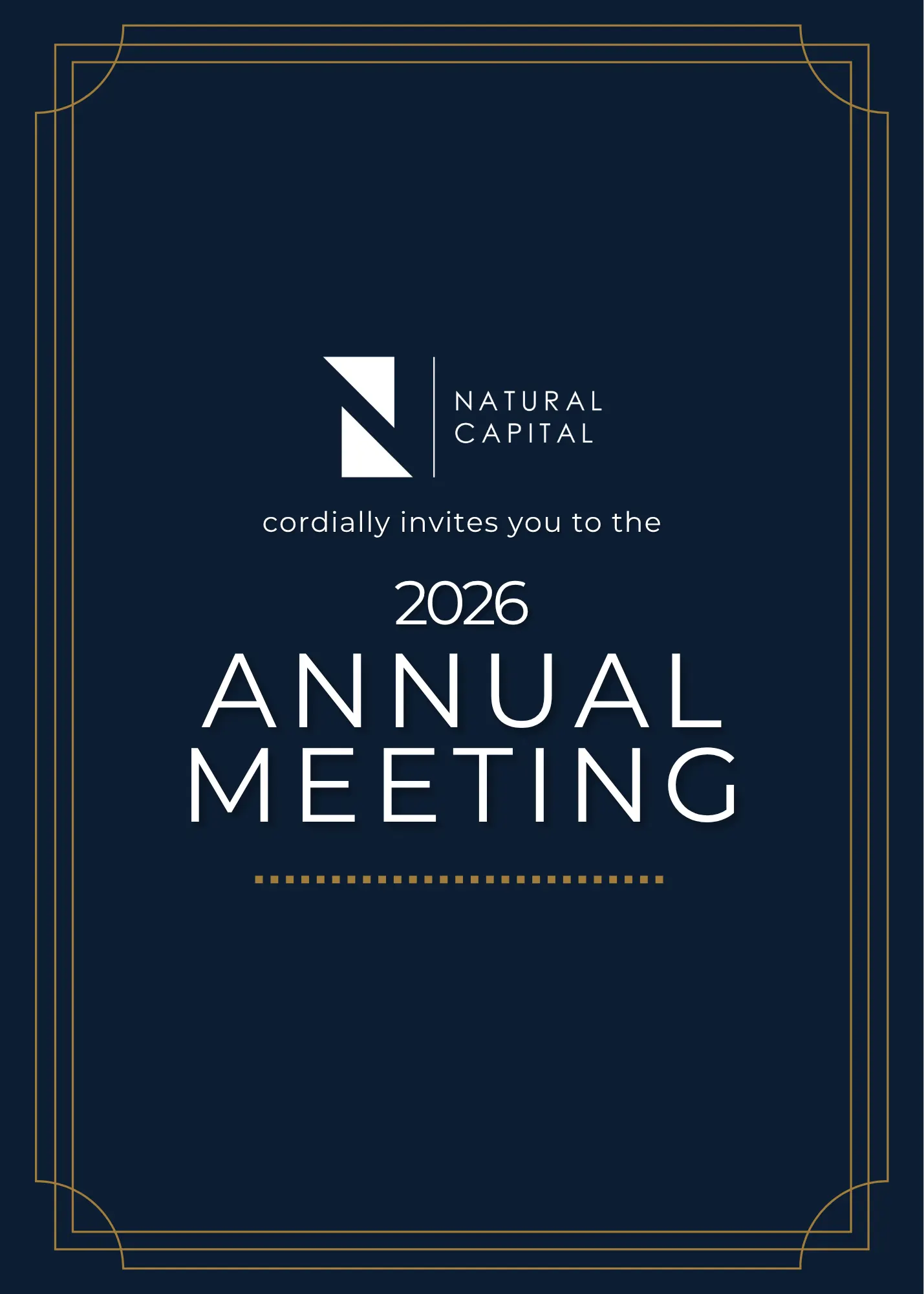 Natural Capital Annual Meeting