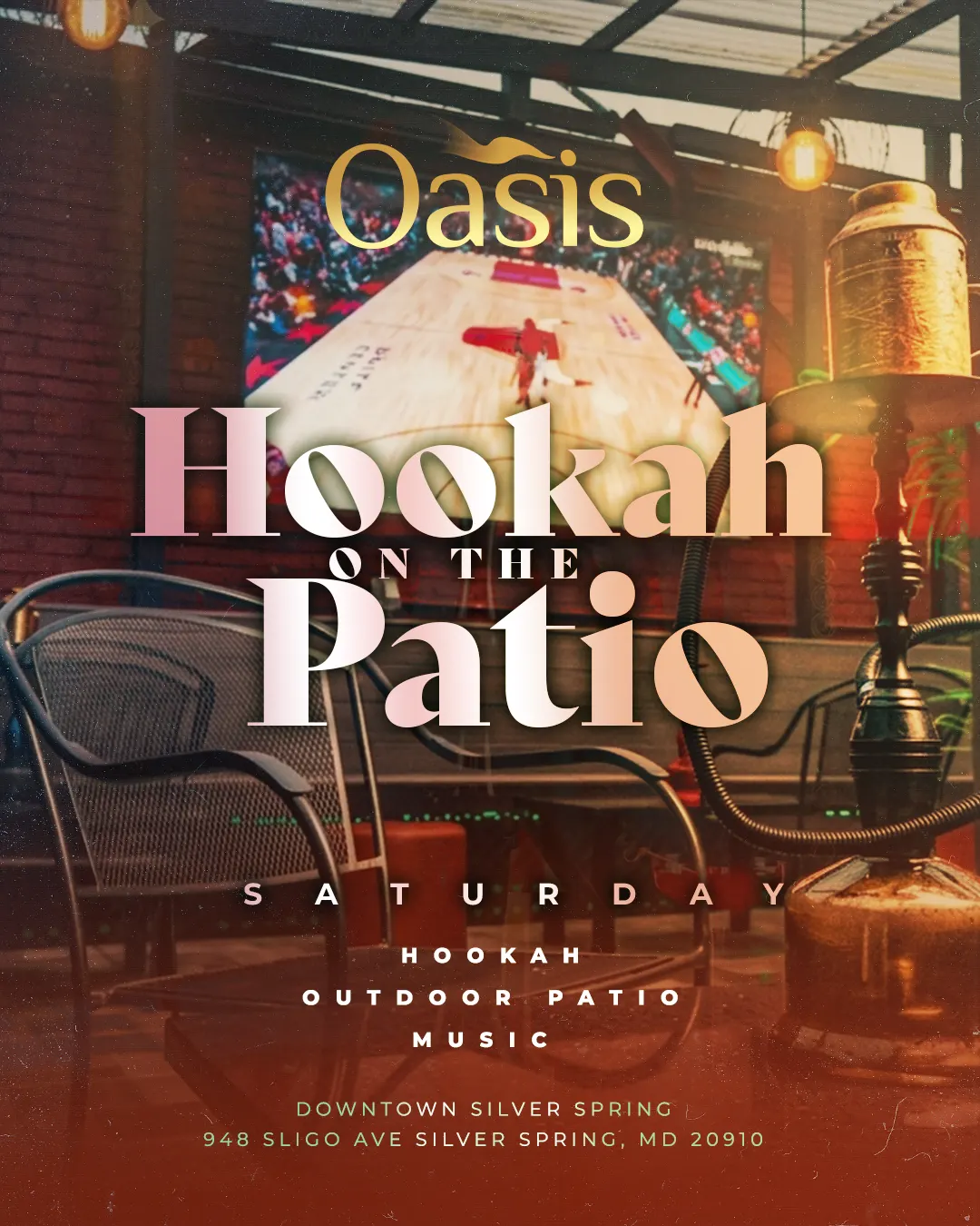 HOOKAH ON THE PATIO - OASIS SILVER SPRING