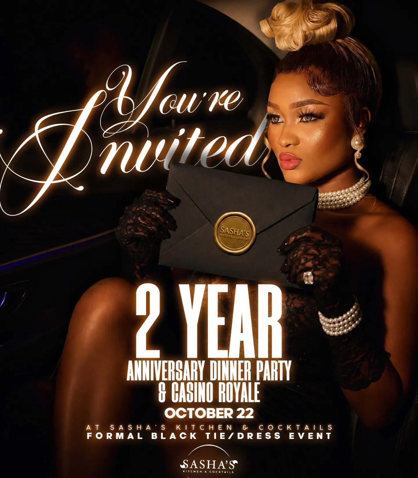 Sashas Kitchen Cocktails 2yr Anniversary Celebration & Casino Royale!