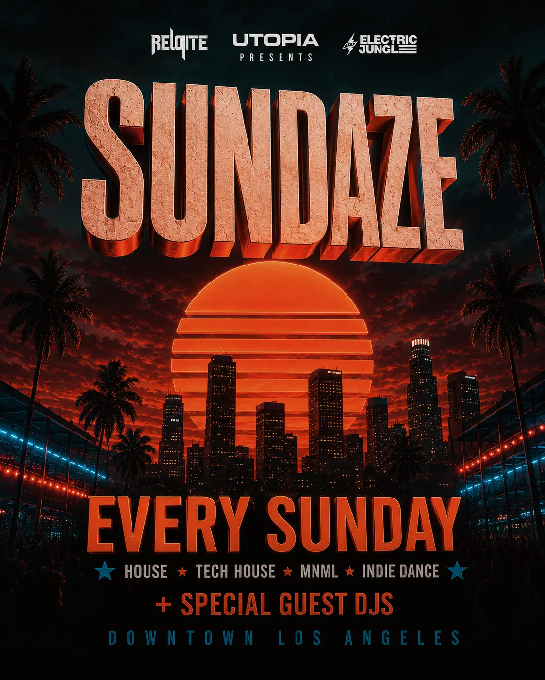 SUNDAZE - OPEN AIR EVENT at UTOPIA by REUNITE - SECRET GUEST HEADLINER