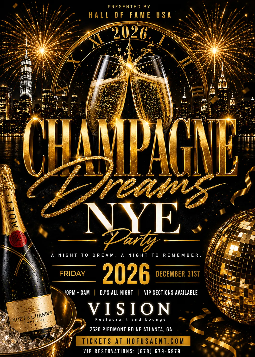 CHAMPAGNE DREAMS: New Years Eve in Atlanta