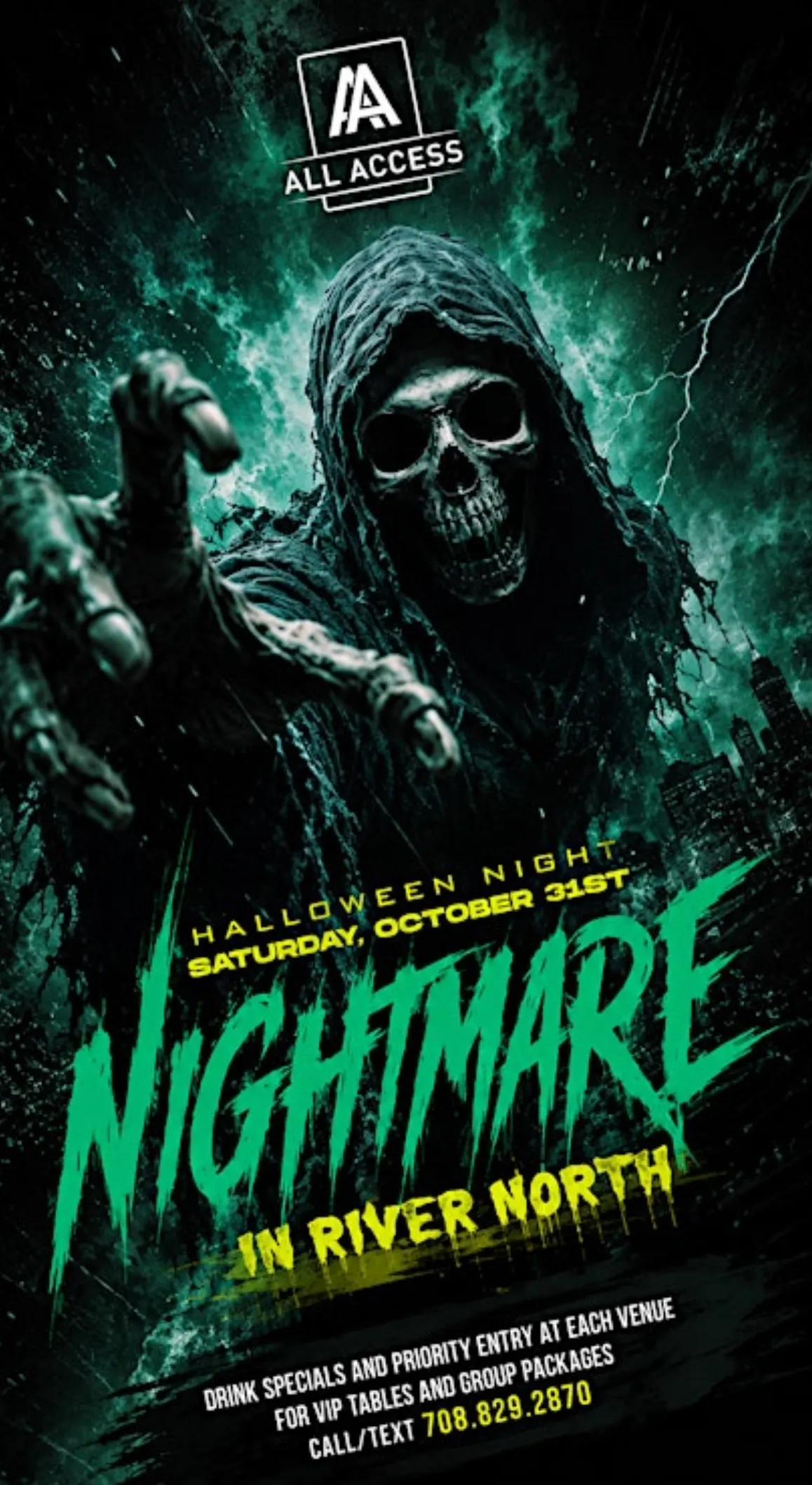 NIGHTMARE IN RIVER NORTH - Chicago’s BIGGEST Halloween Bar Crawl