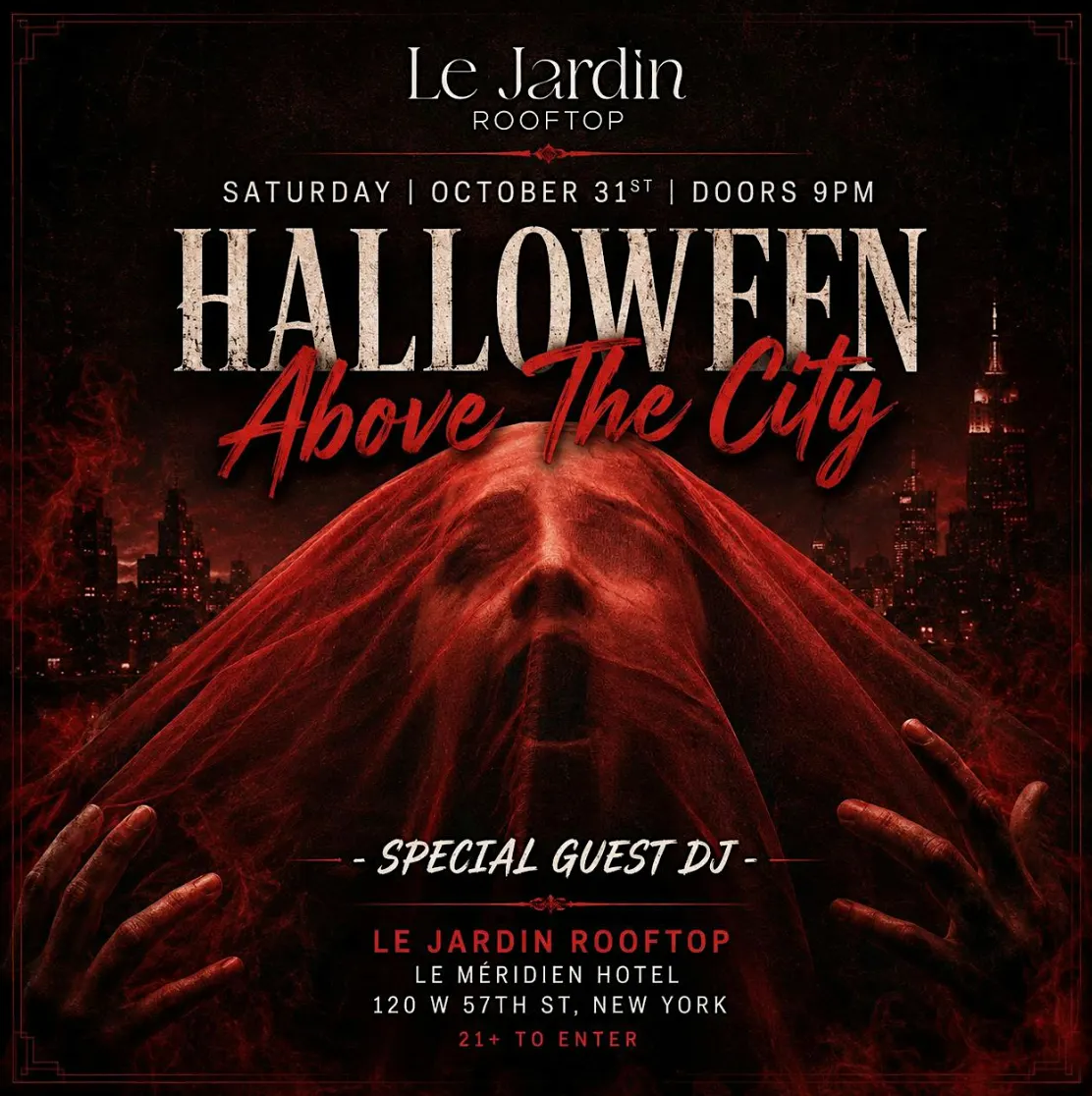 Halloween Party Above The City @ Le Jardin Rooftop NYC - Sat 10/31