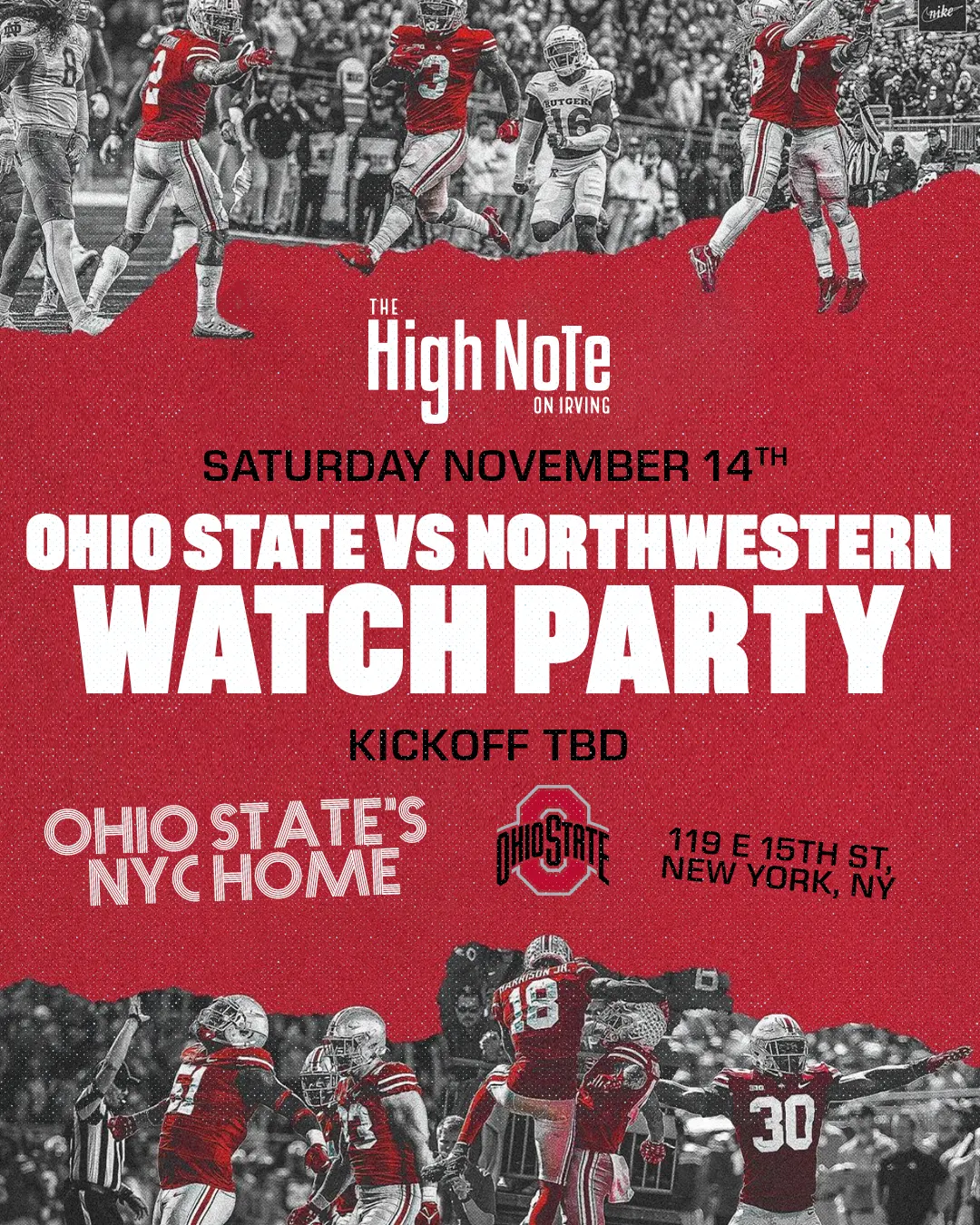 Ohio State vs Northwestern Watch Party