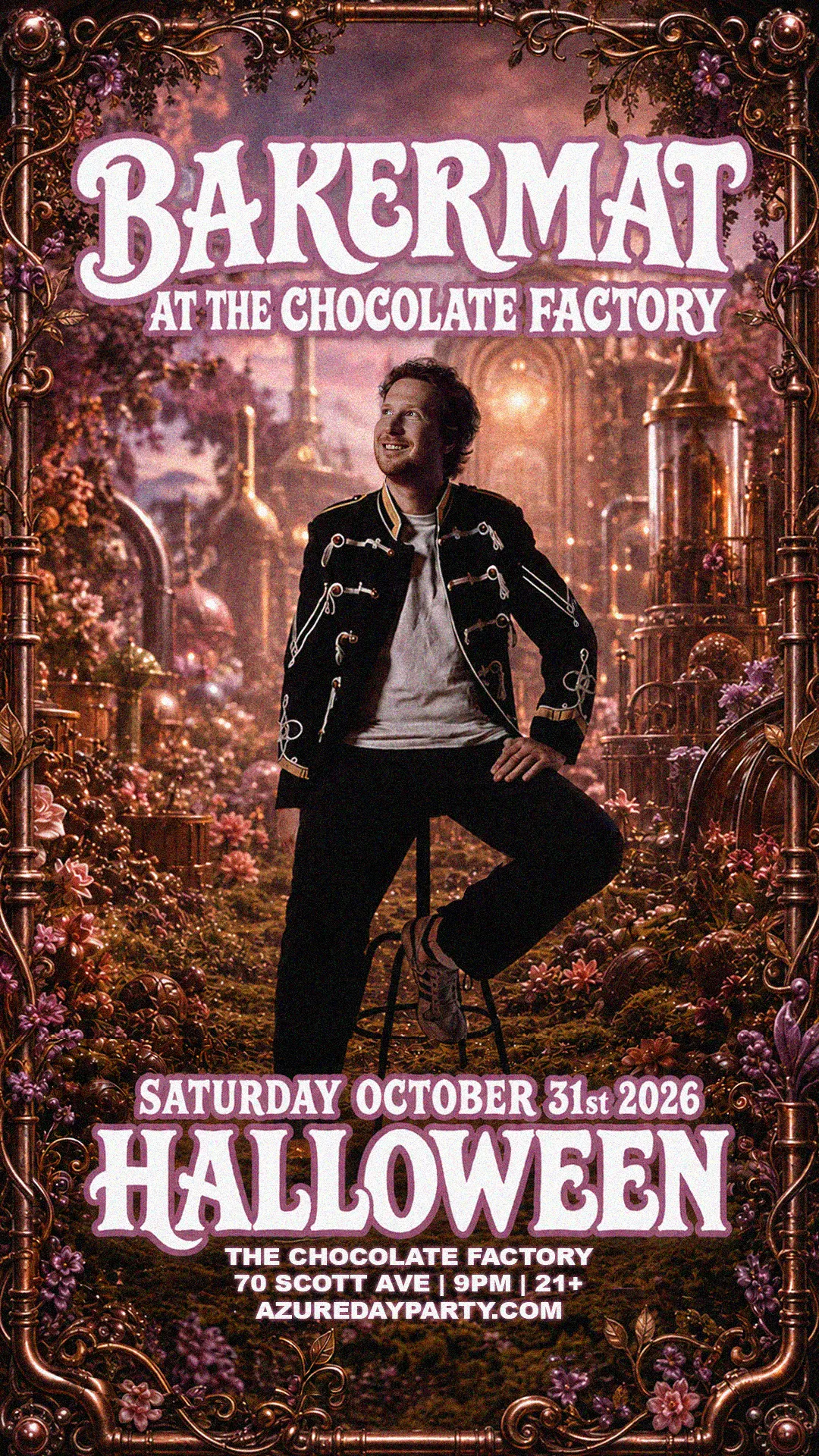 Azure Presents: Bakermat at The Chocolate Factory - Halloween 10/31