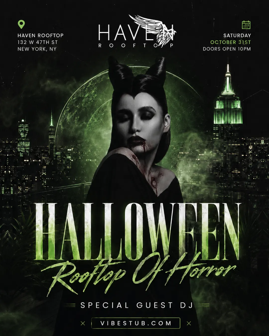 Halloween Rooftop Of Horror Party @ Haven Rooftop NYC - Saturday 10/31