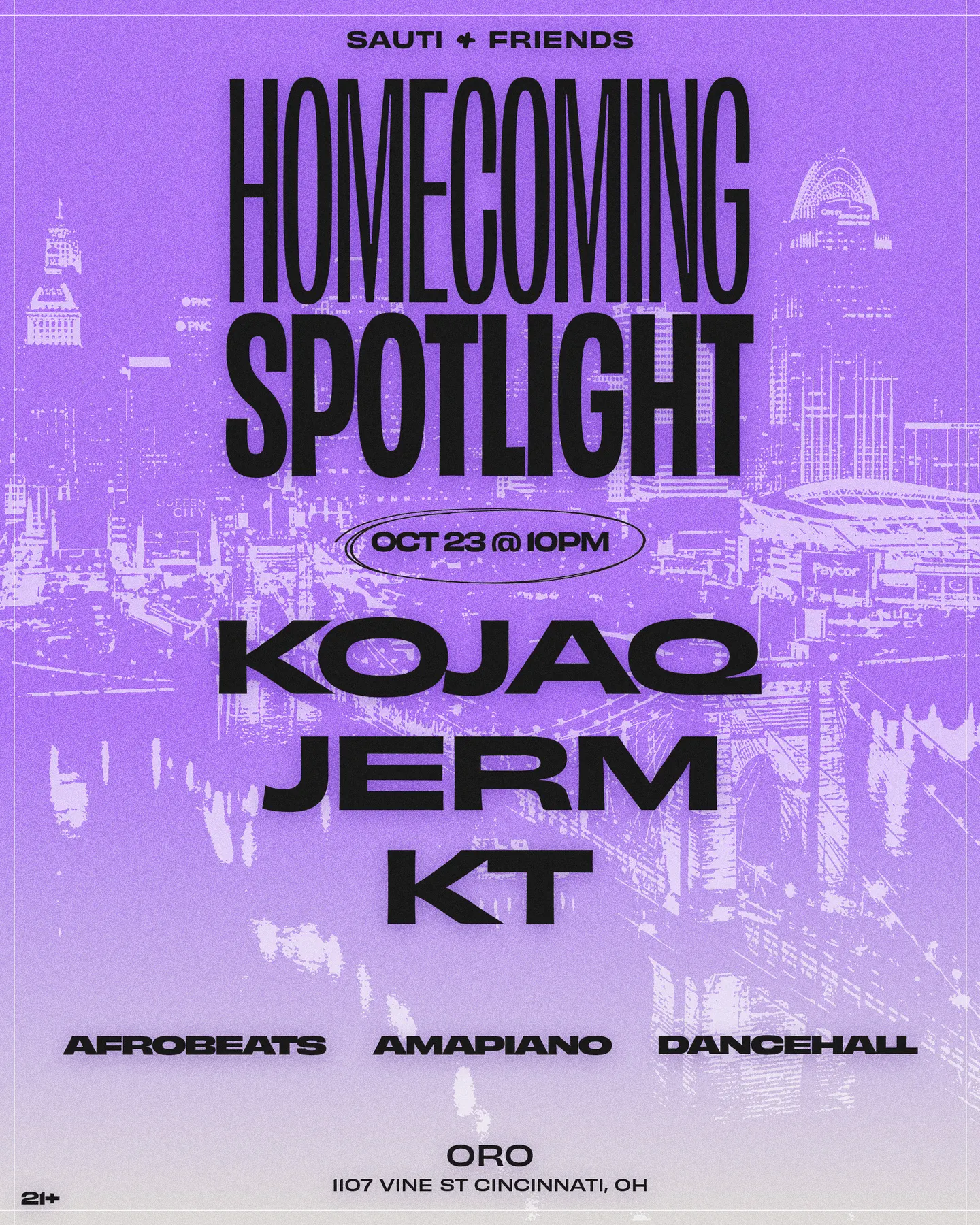 UC Homecoming: Sauti + Friends Afrobeat • Afrobeats • Amapiano • Afro House