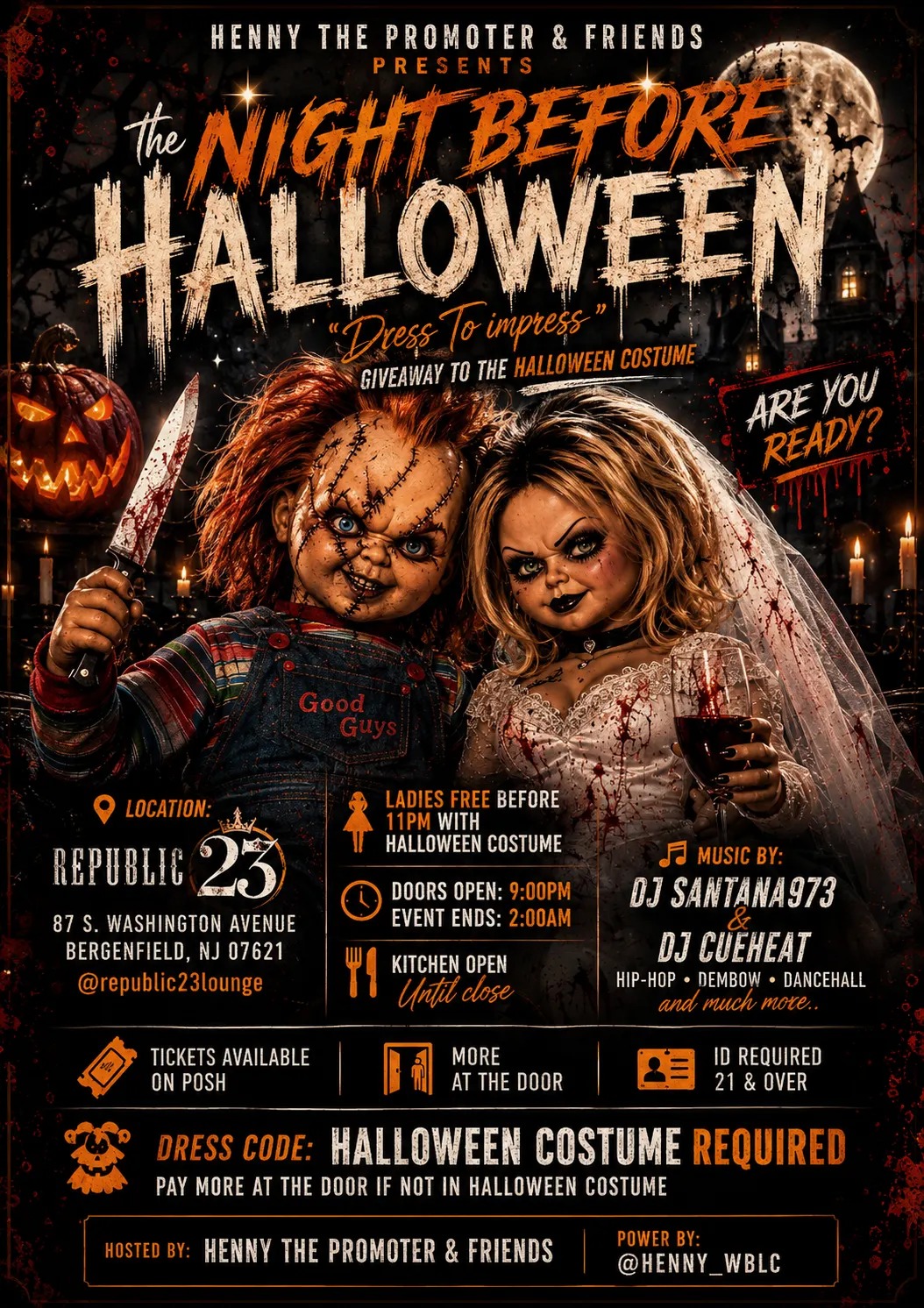 NIGHTMARE BEFORE HALLOWEEN ๐๐ป๐ POWERED BY HENNY & FRIENDS