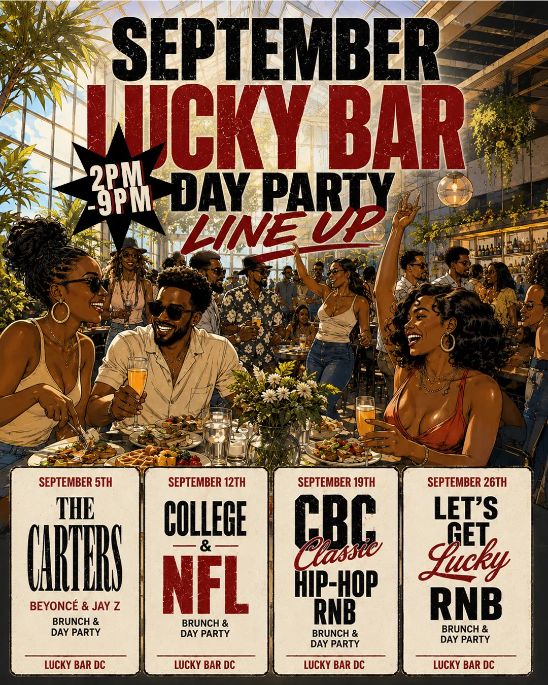 Lucky Bar DC🍀 Saturday Brunch & Day Party🥳