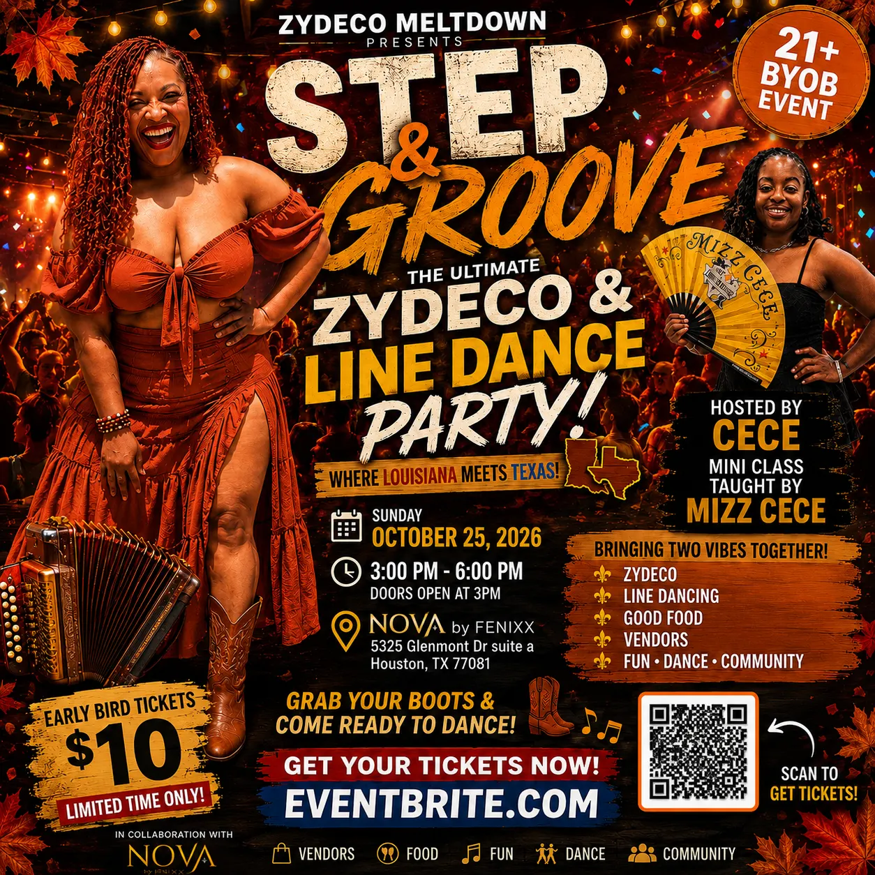 Zydeco Meltdown - Step & Groove (Zydeco Meets Line Dancing)