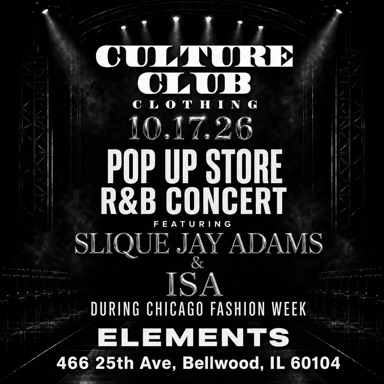 CULTURE CLUB POP UP STORE & LIVE RNB