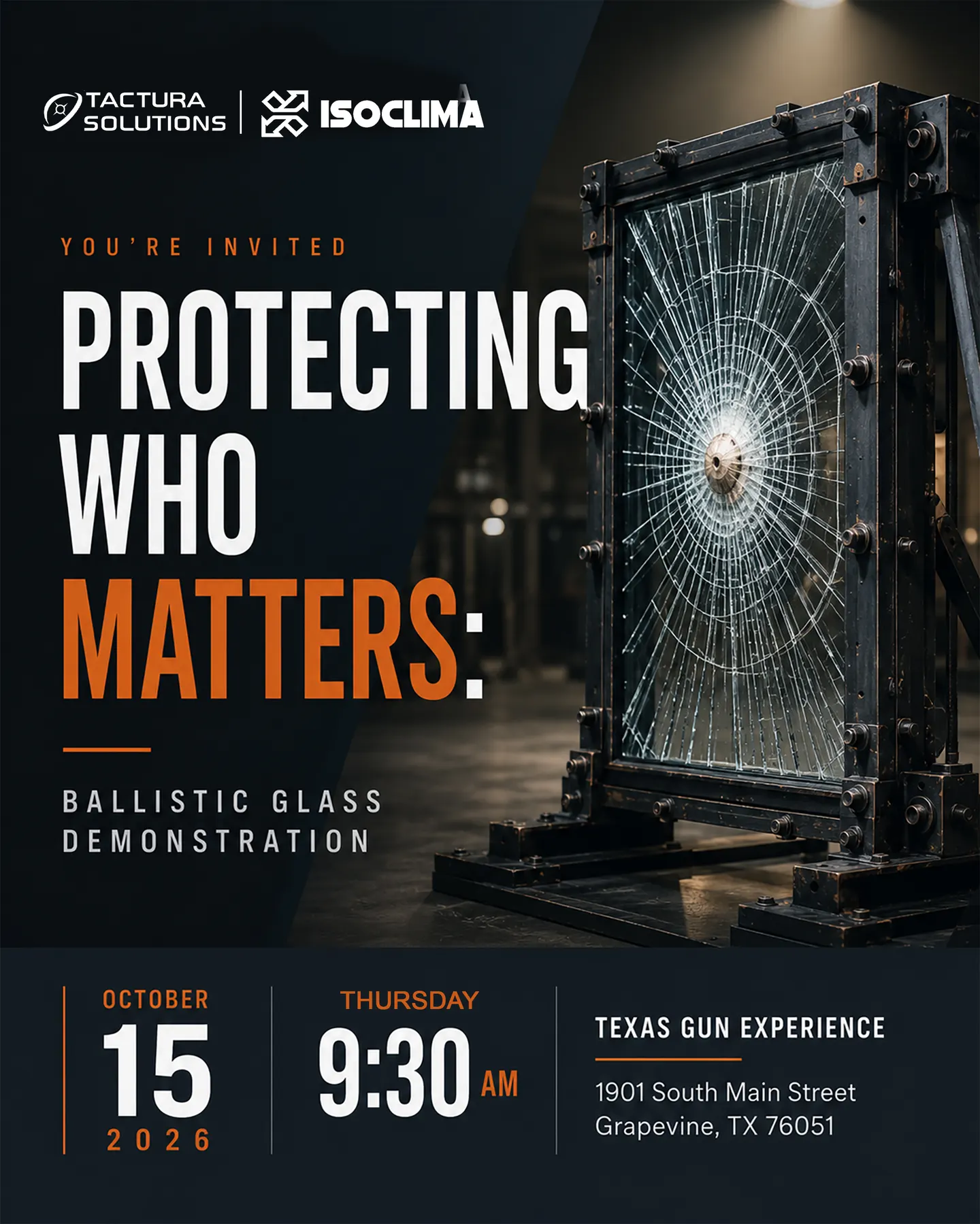 Protecting Who Matters: Ballistics Glass Demonstration