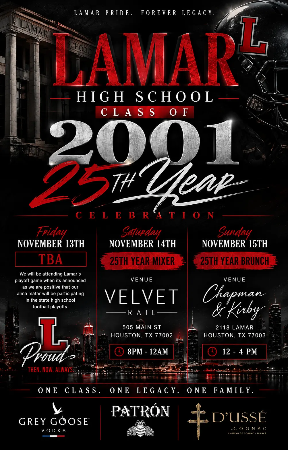 Lamar High School Class of 2001 25th Year Celebration