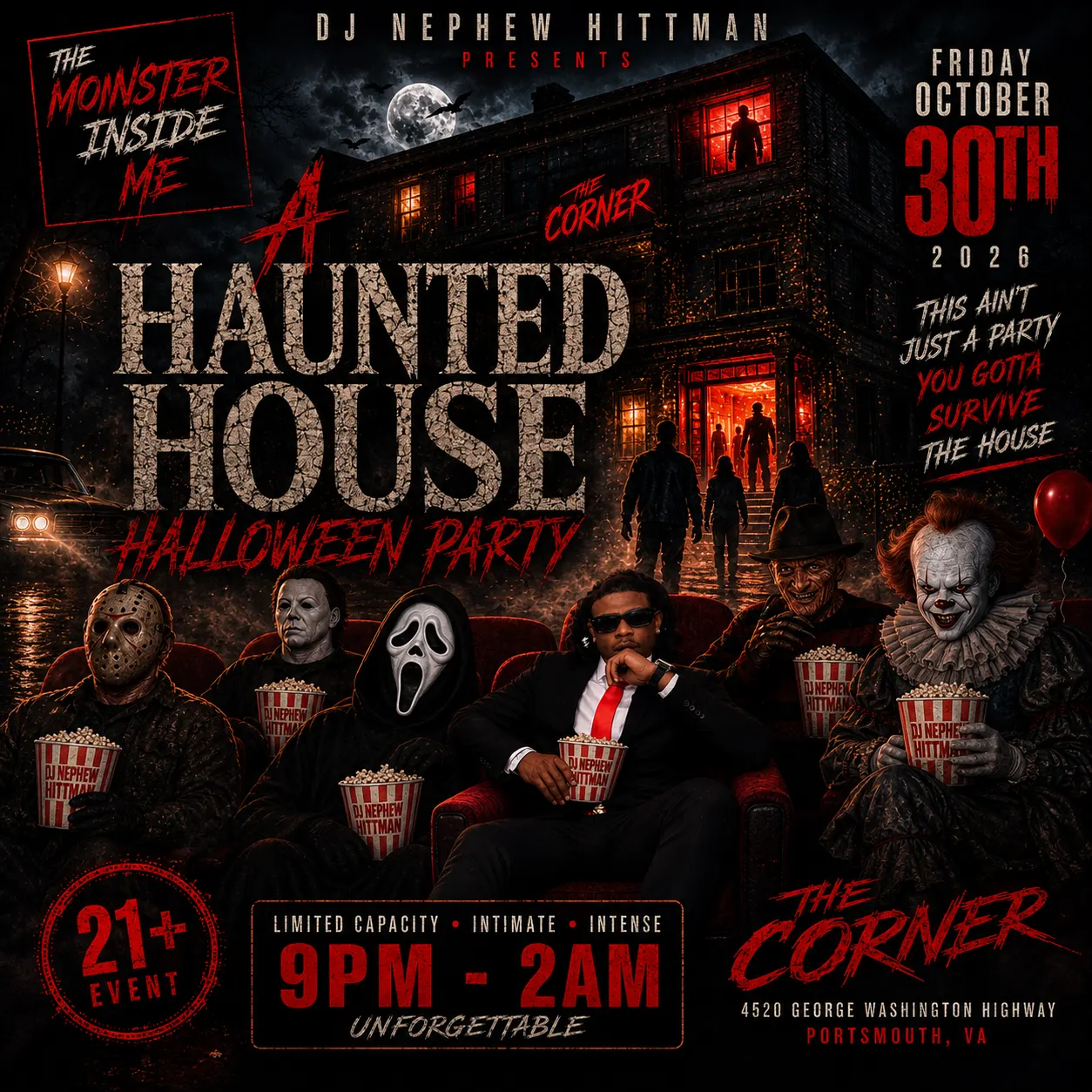 A Haunted House Halloween Party: The 2026 Experience Presented by DJ Nephew Hittman