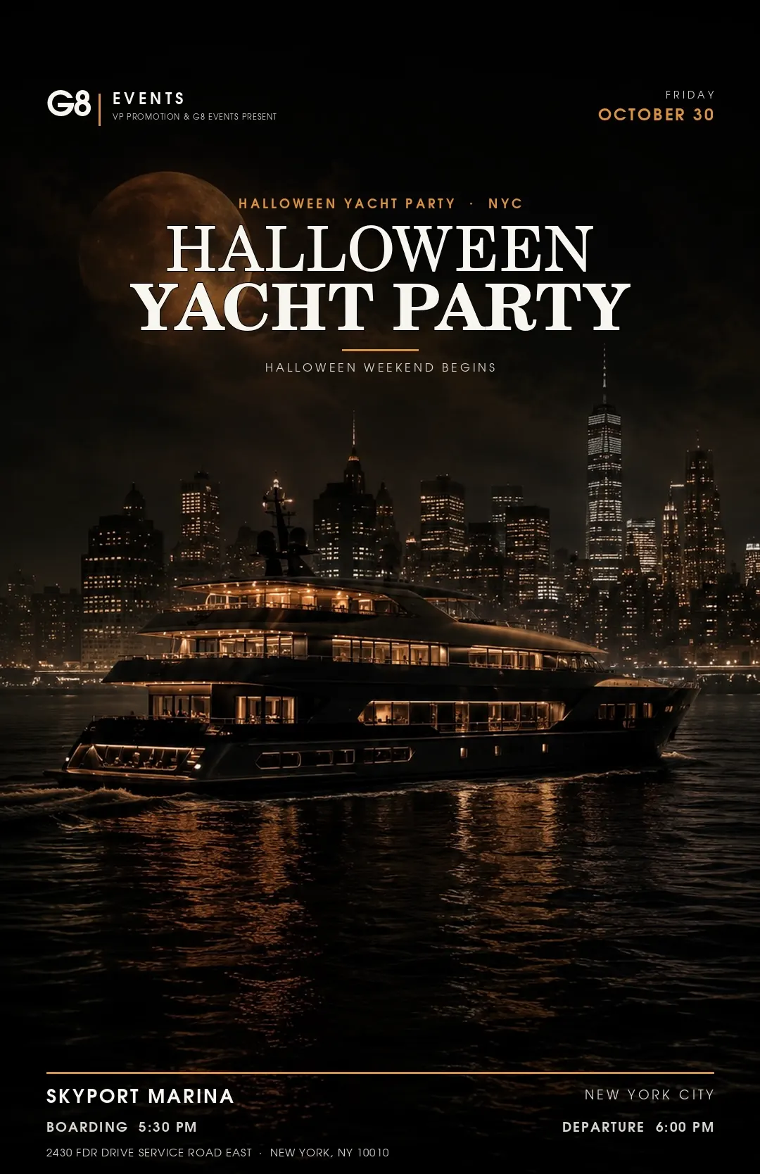 HALLOWEEN YACHT CRUISE NYC