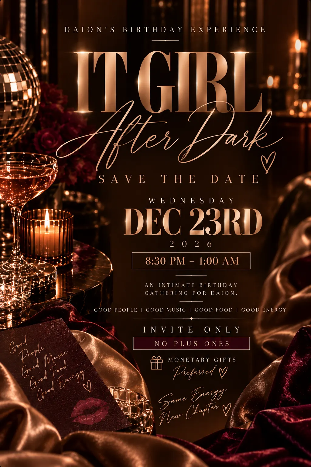 Daion Birthday Experience “ IT GIRL AFTERDARK”