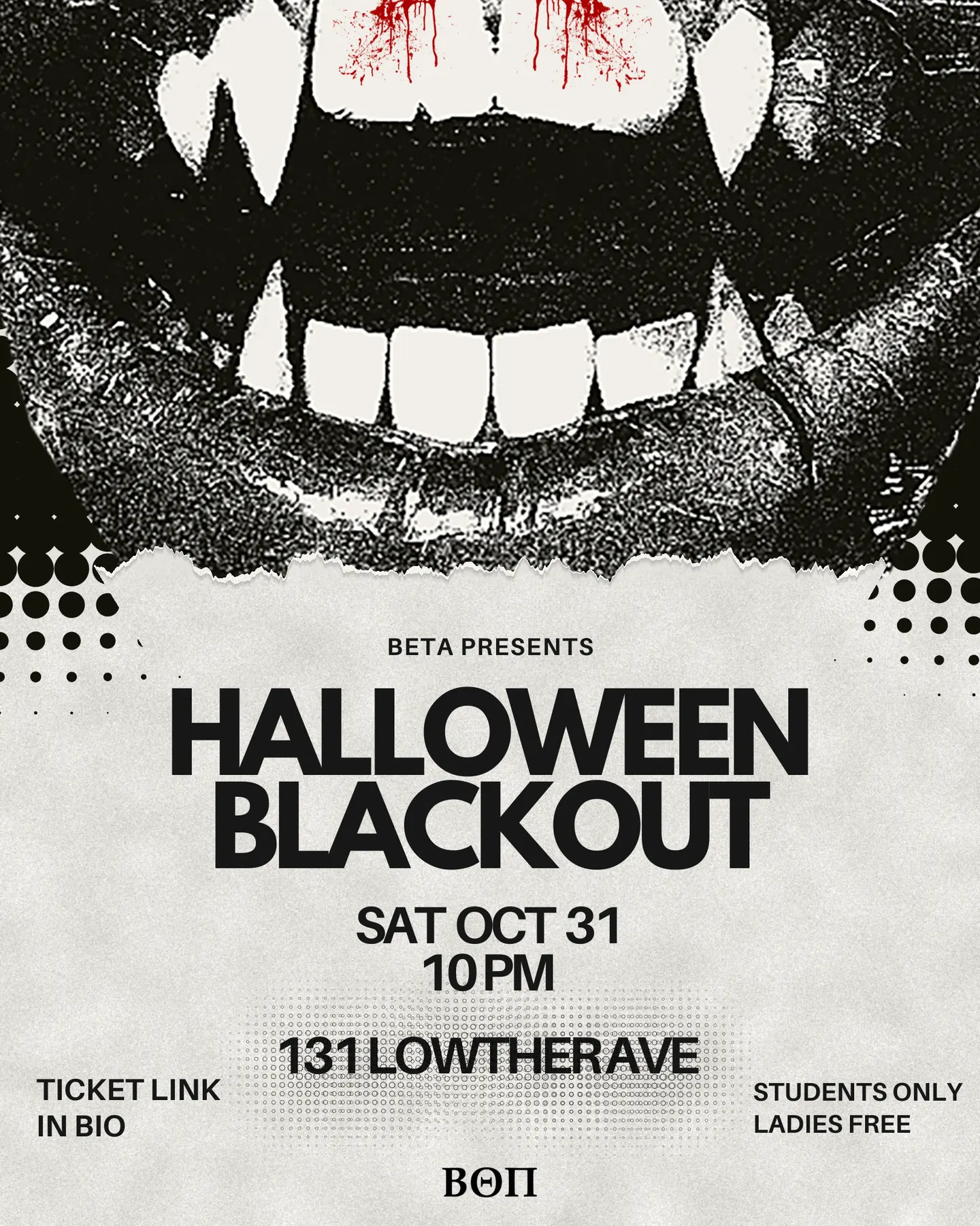HALLOWEEN BLACKOUT - halloween presented by BETA