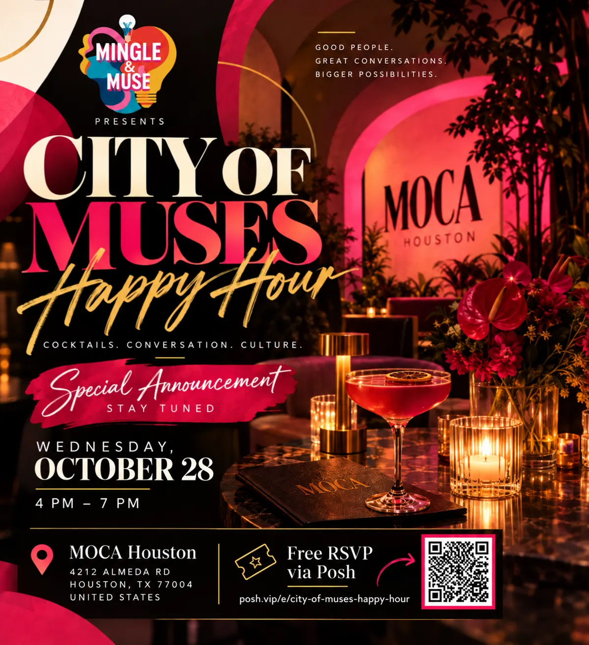 City Of Muses Happy Hour