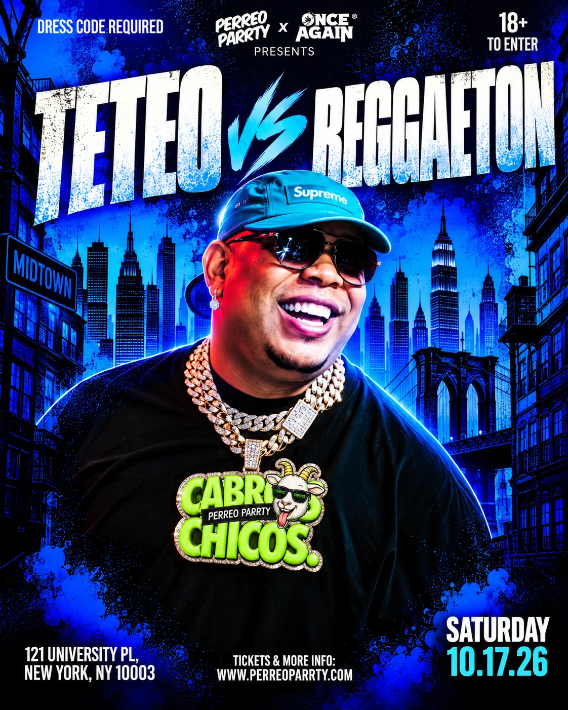Cabros Chicos: TETEO vs REGGAETON - Latin Dance Party in Bar 13 (18+)