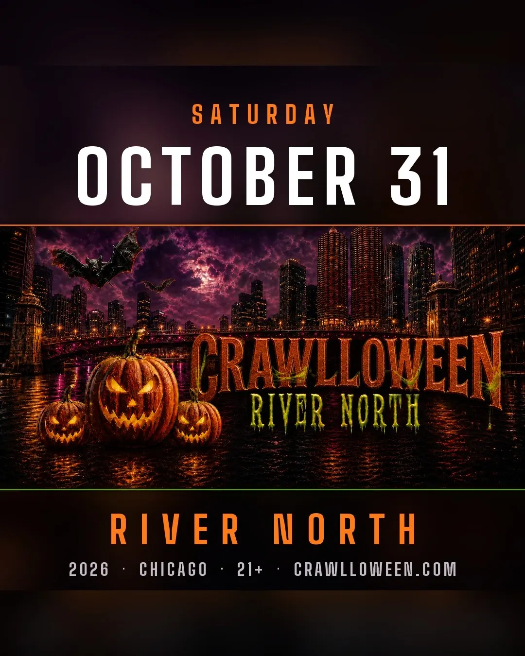 3RD ANNUAL CRAWLLOWEEN: River North Halloween Bar Crawl