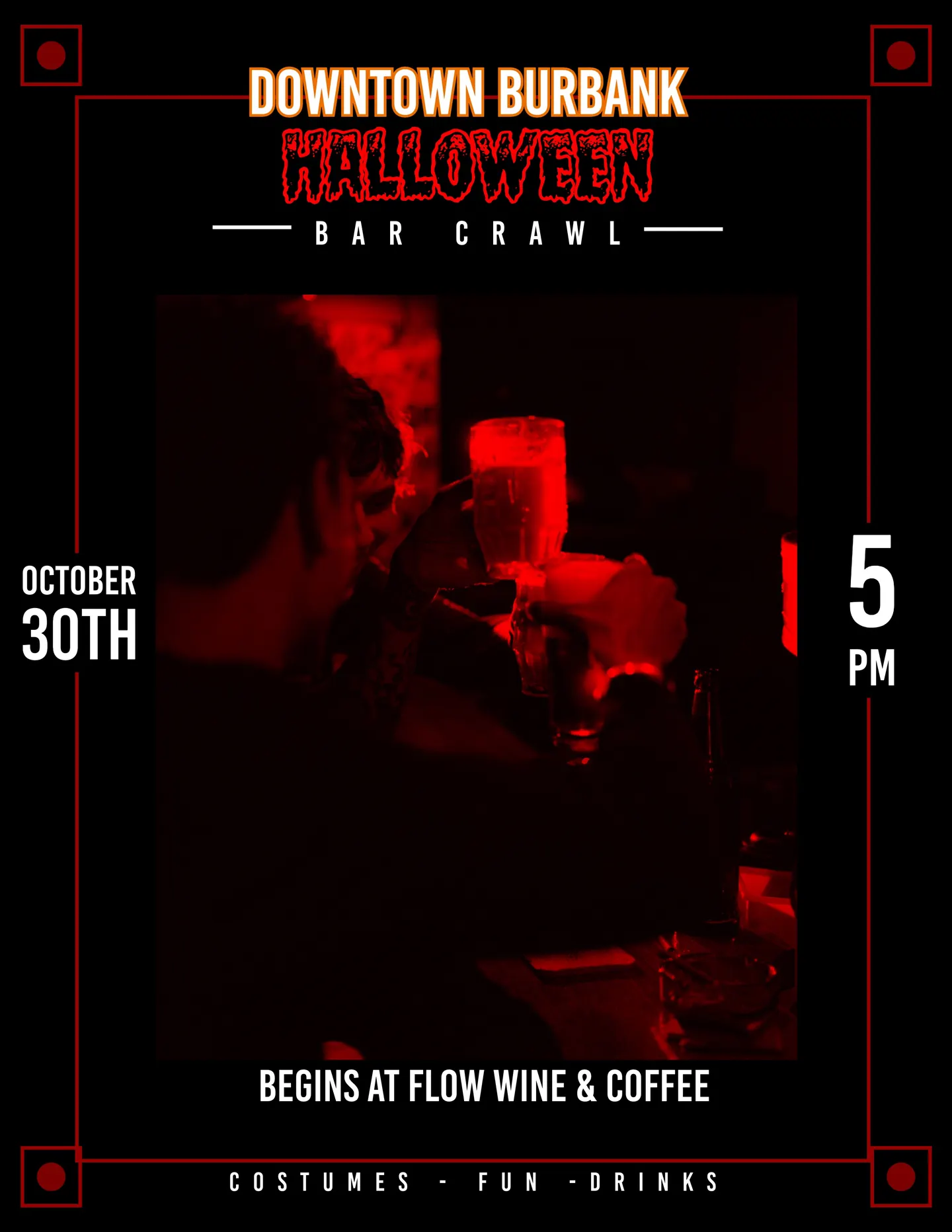 Downtown Burbank Halloween Bar Crawl