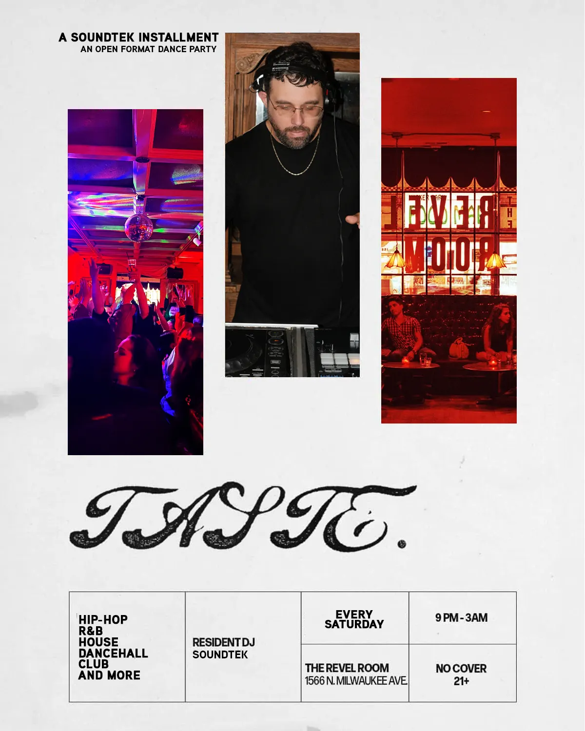 Taste. - Saturdays @ The Revel Room