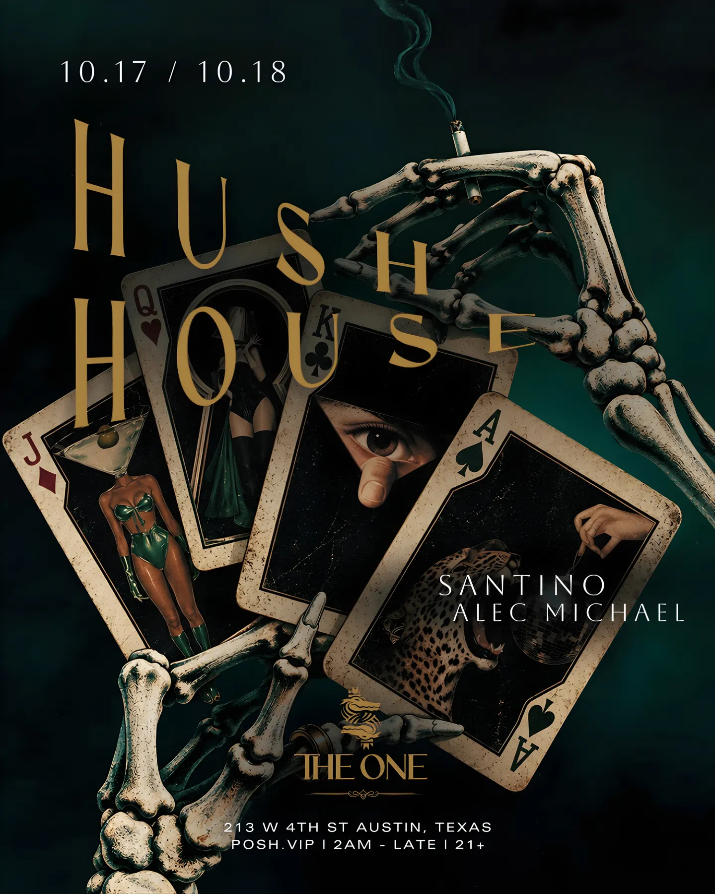 Hush House w/ Santino and Alec Michael at The One 10.17 / 10.18