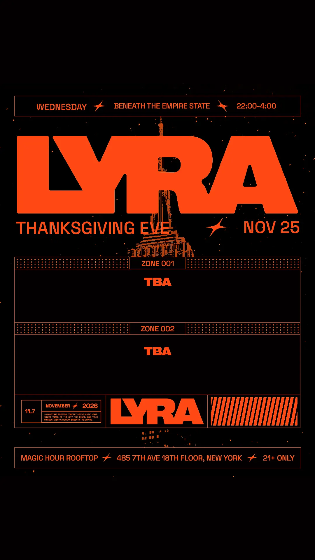 Lyra Rooftop Party 11.25.26