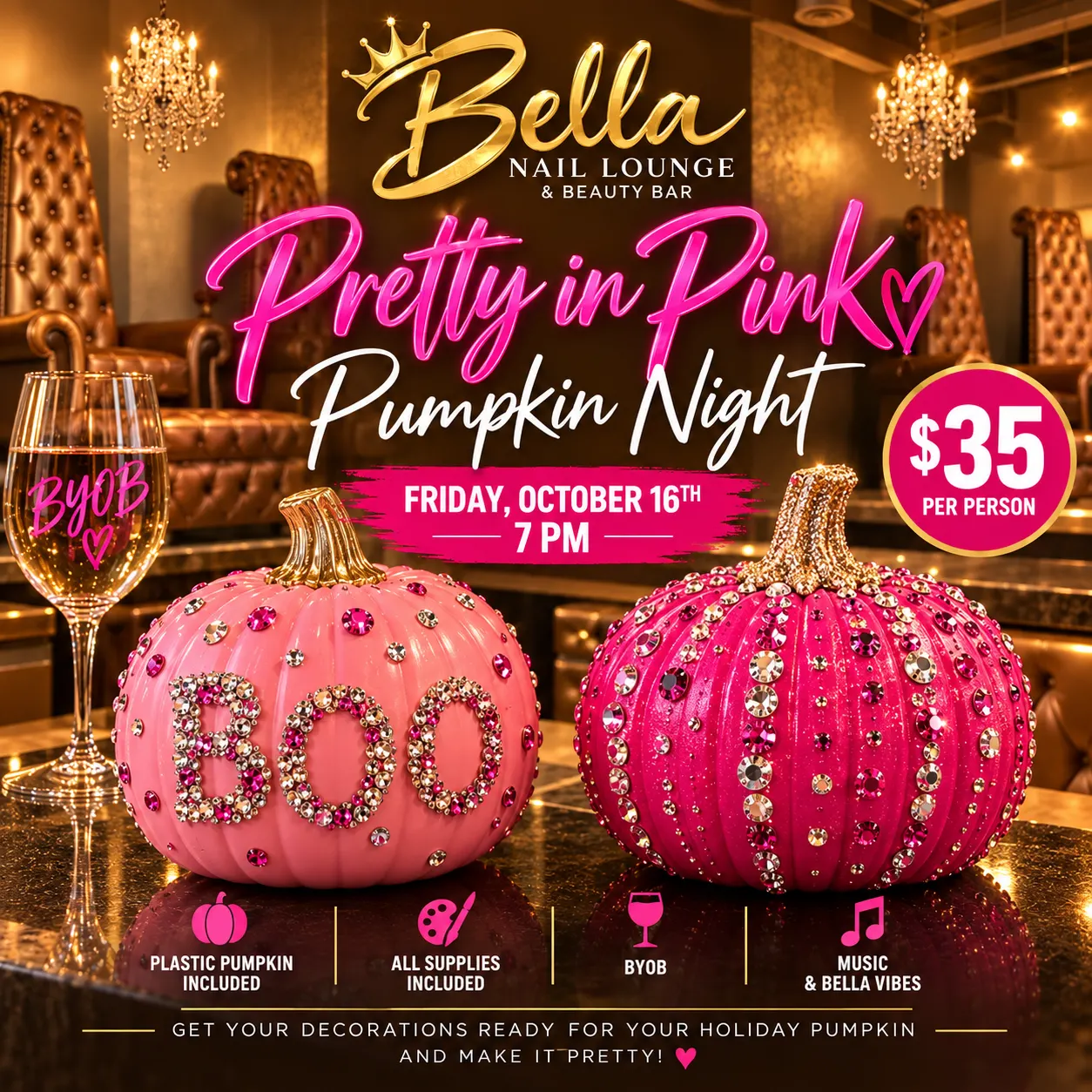 ๐ Pretty & Pink Pumpkin Night ๐