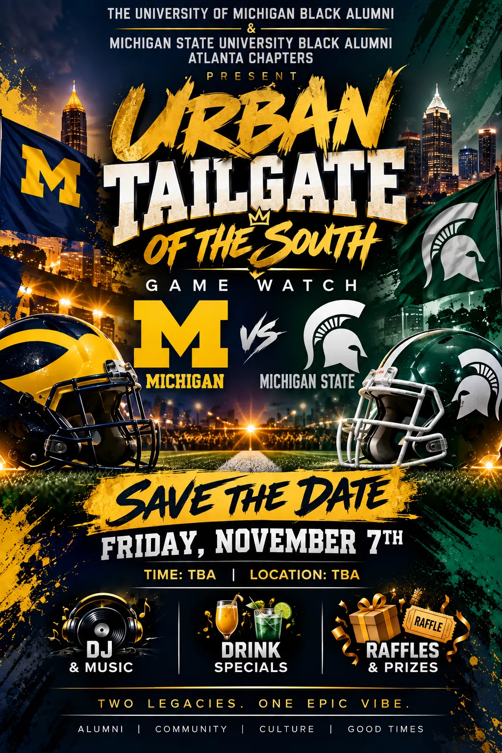 Urban Tailgate of the South - MSU vs Michigan Football - Black Alumni Organization Watch Party