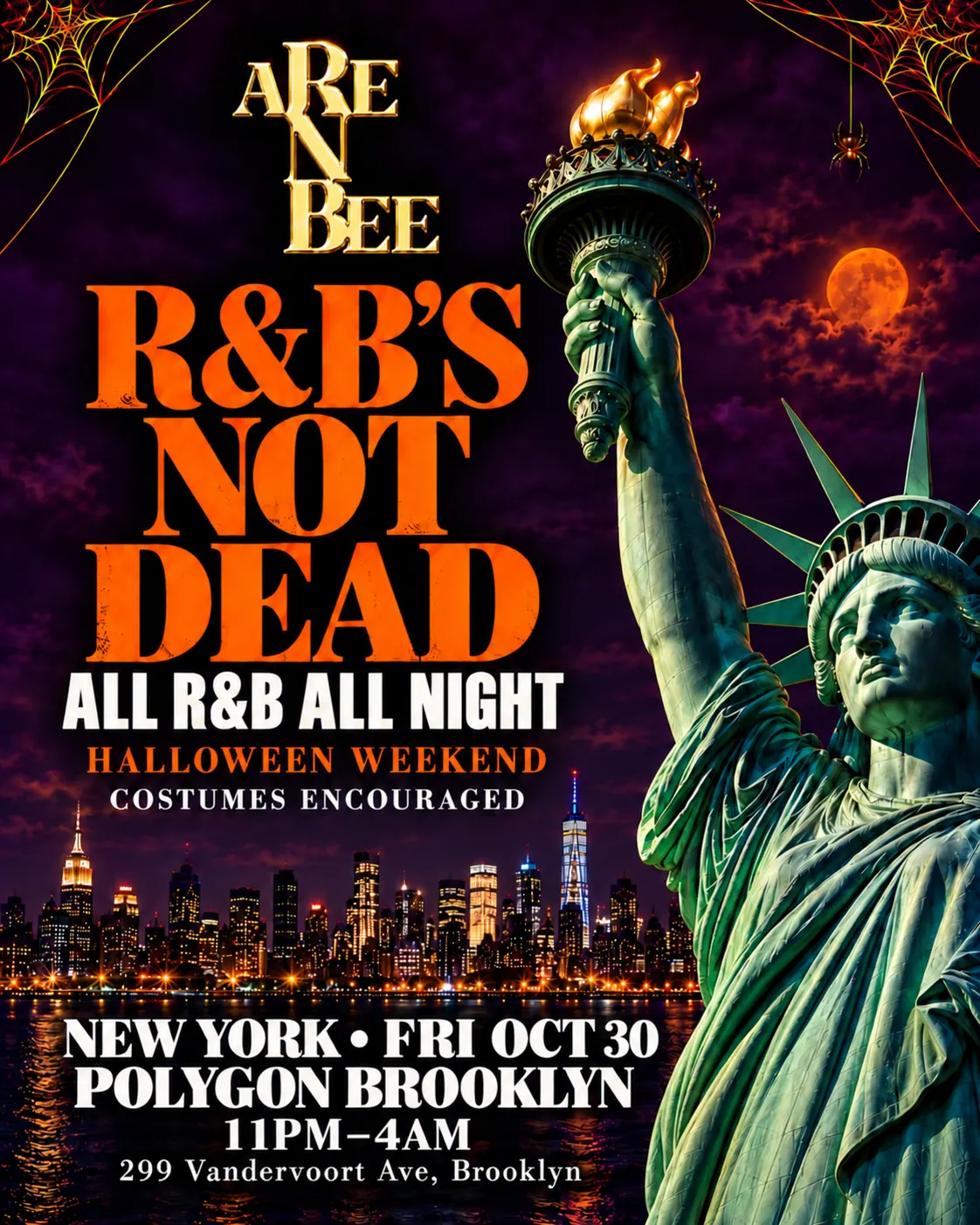 ARE N BEE: R&B’s Not Dead — New York Halloween