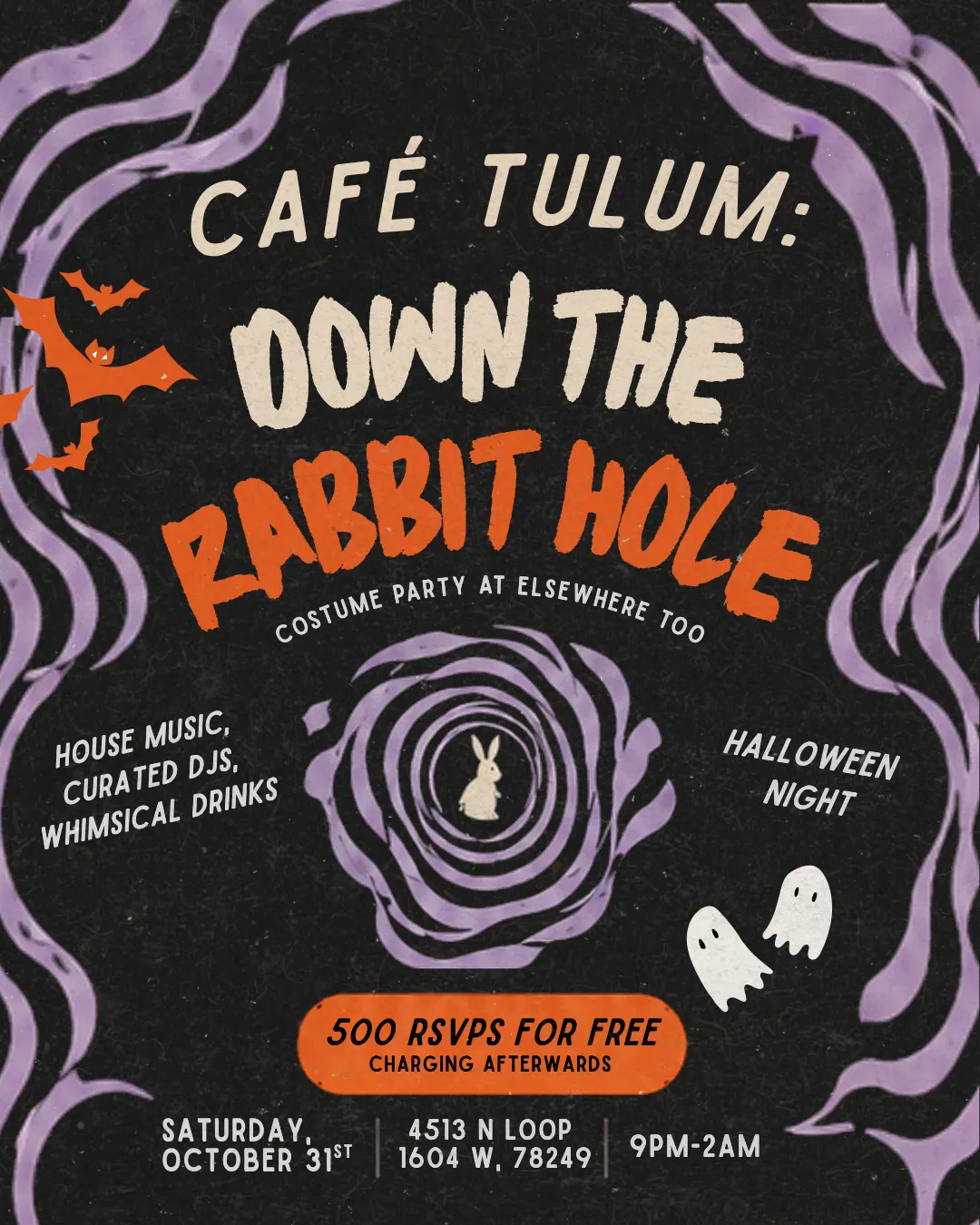 CAFÉ TULUM DOWN THE RABBIT HOLE 🌴🐇