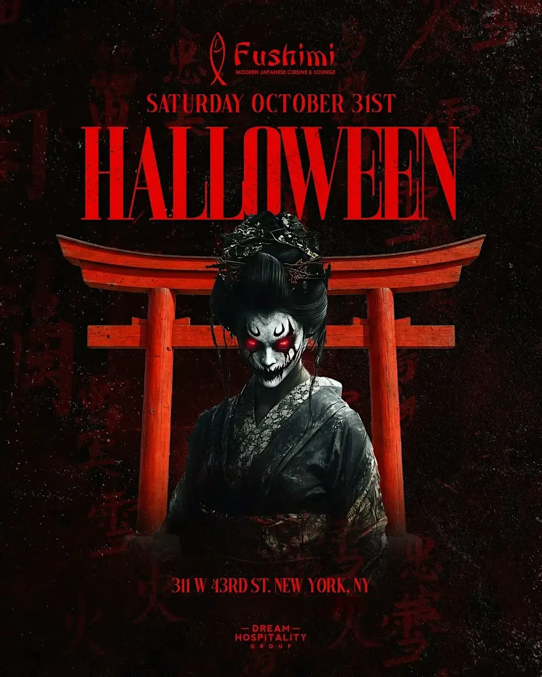 Halloween Party @ FUSHIMI NYC | 18+ To Enter | - Saturday 10/31