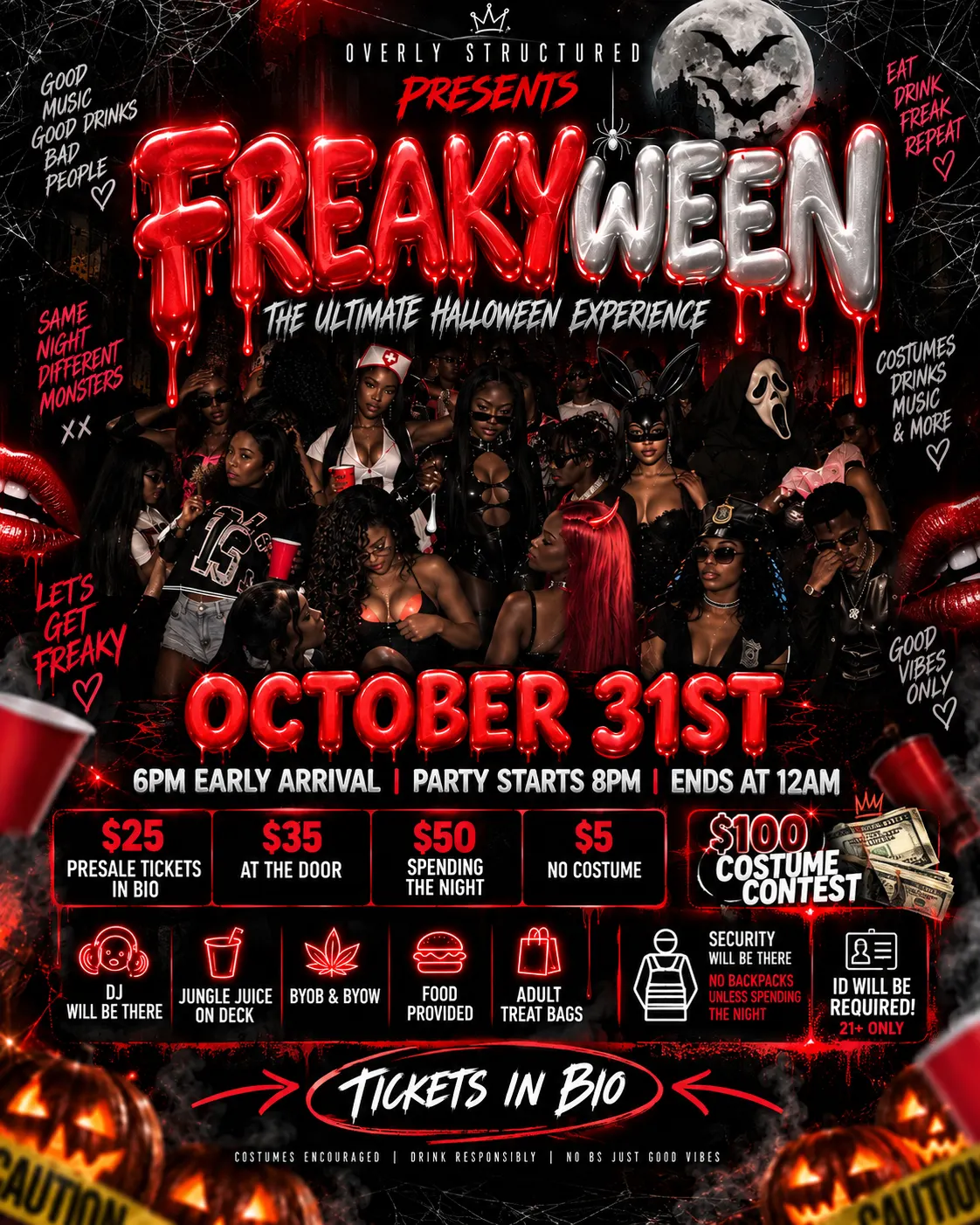 OVERLY STRUCTURED | FREAKYWEEN BNB