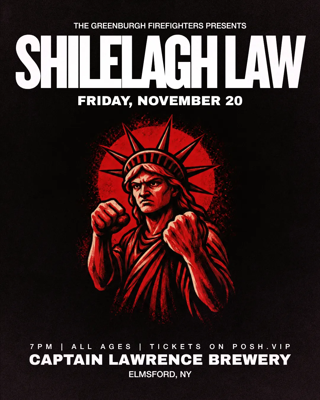 GUFA Presents: Shilelagh Law at Captain Lawrence Brewery