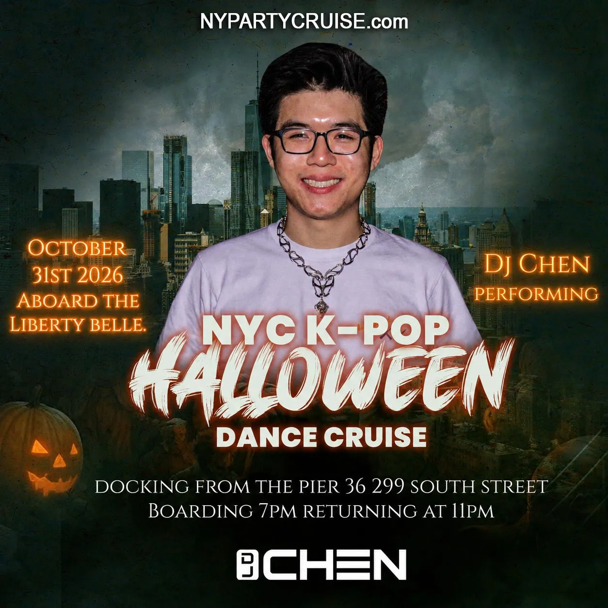 ๐๐ DJ Chen NYC K-Pop Halloween Dance Cruise