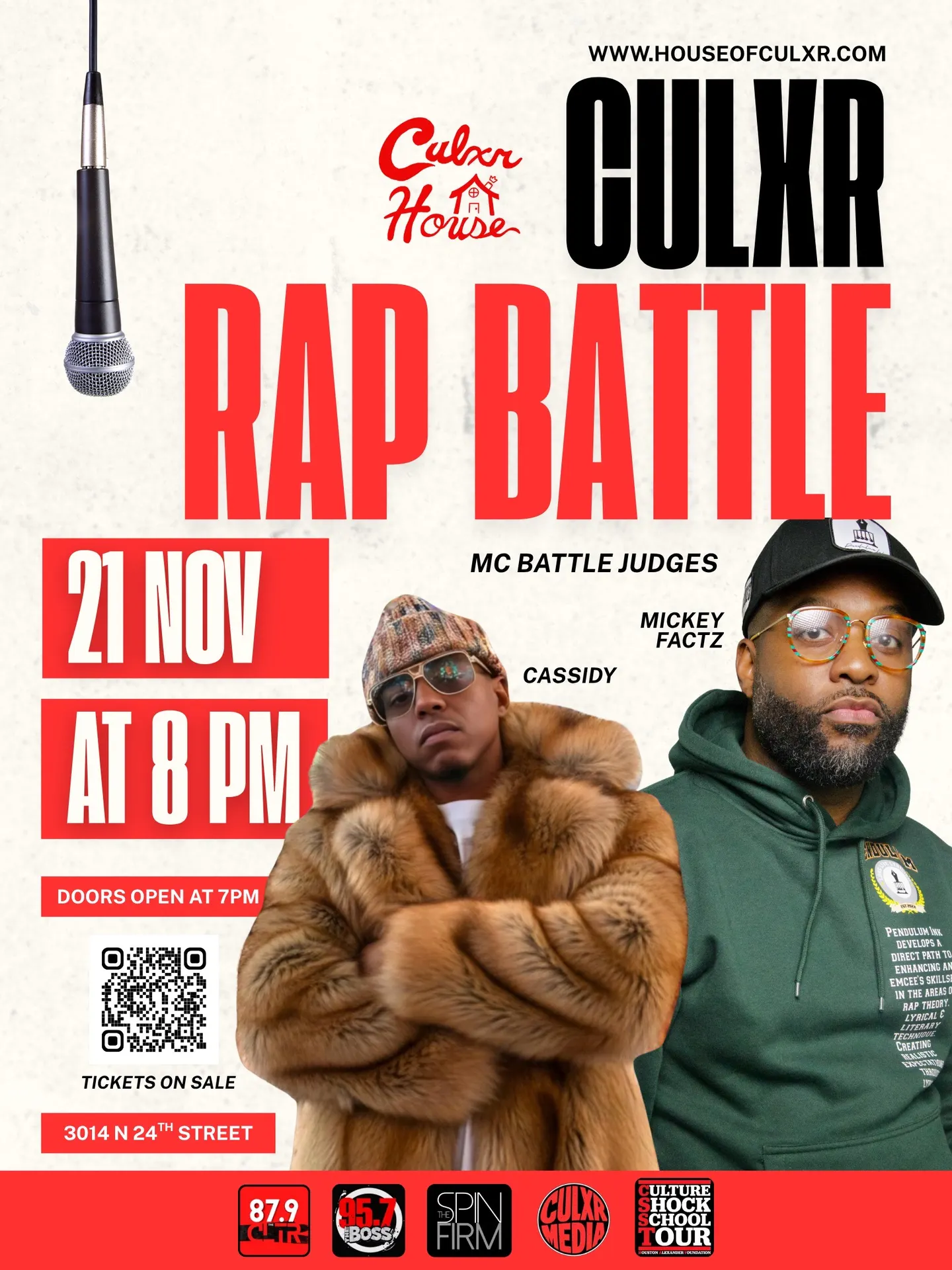 CULXR HOUSE: Battle Rap Tournament — Judged by Cassidy & Mickey Factz