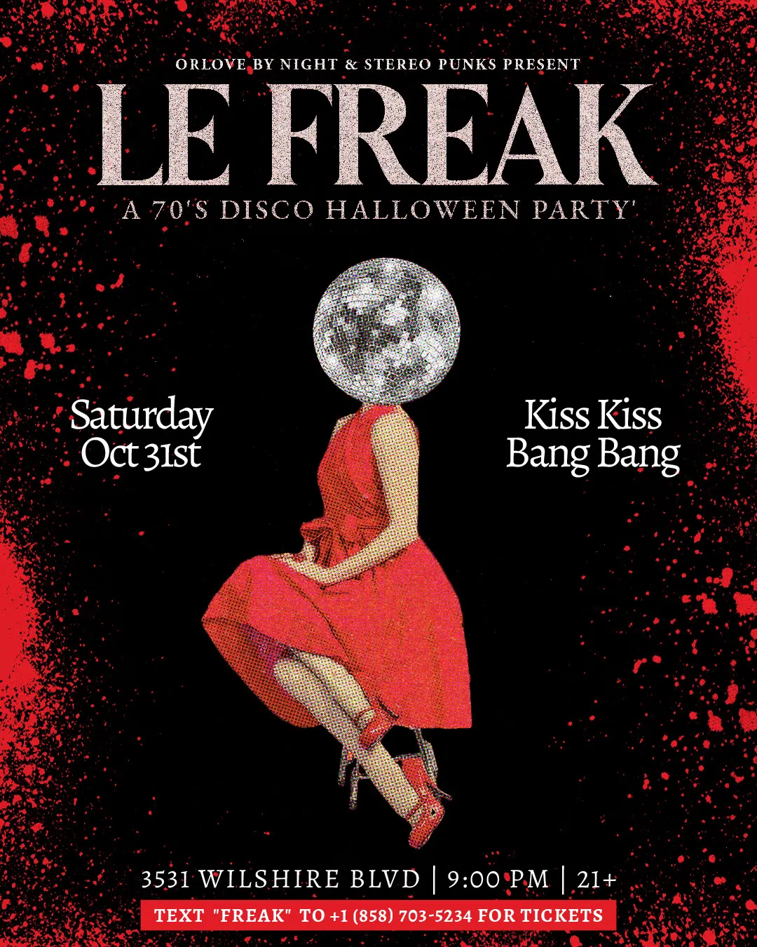 Le Freak: A 70's Disco Halloween Party