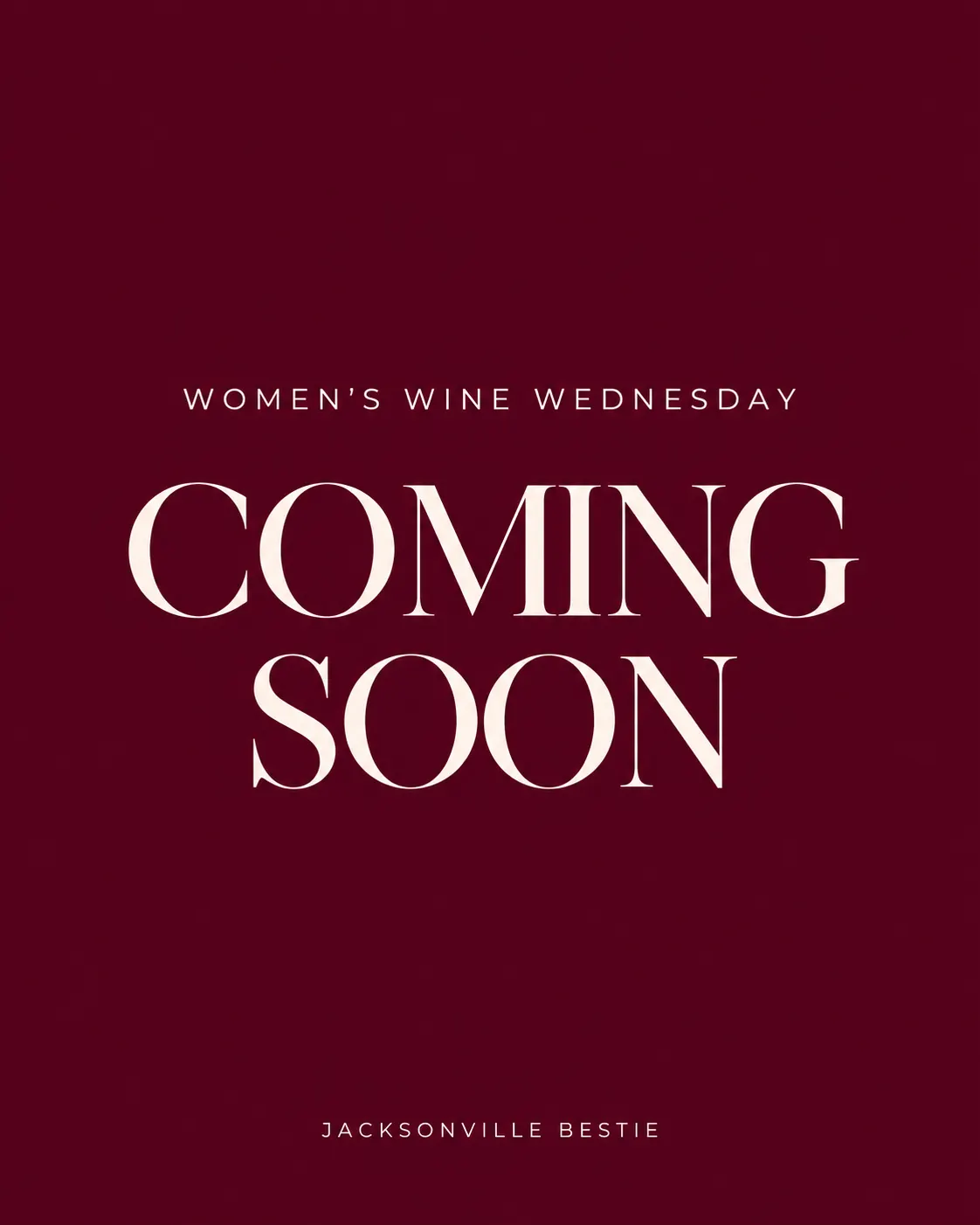 Women’s Wine Wednesday