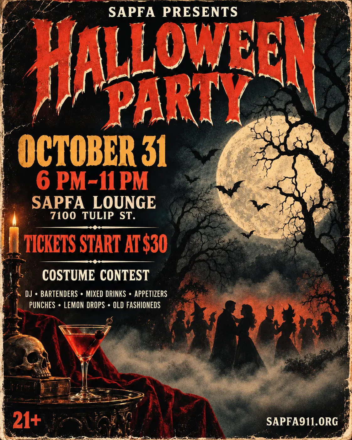 Sapfa Halloweeen party