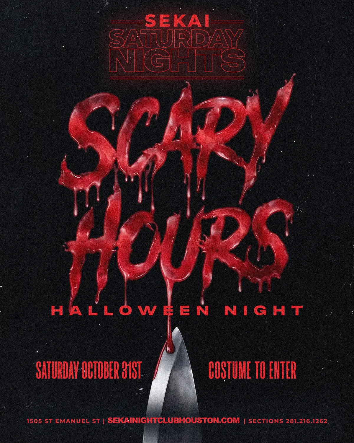 Halloween Night @sekaihtx Oct.31st at 10pm