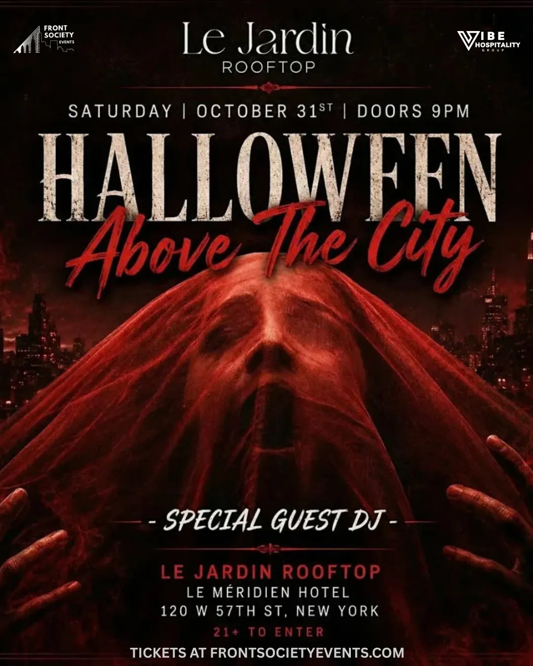 HALLOWEEN ABOVE THE CITY @ Le Jardin NYC