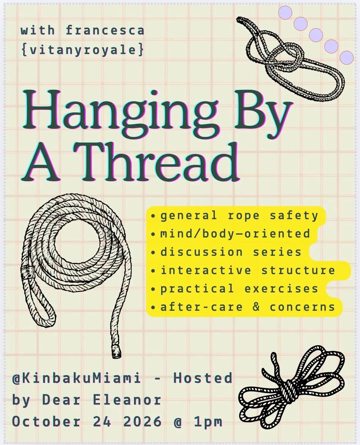 Kinbaku Miami presents Hanging by A Thread