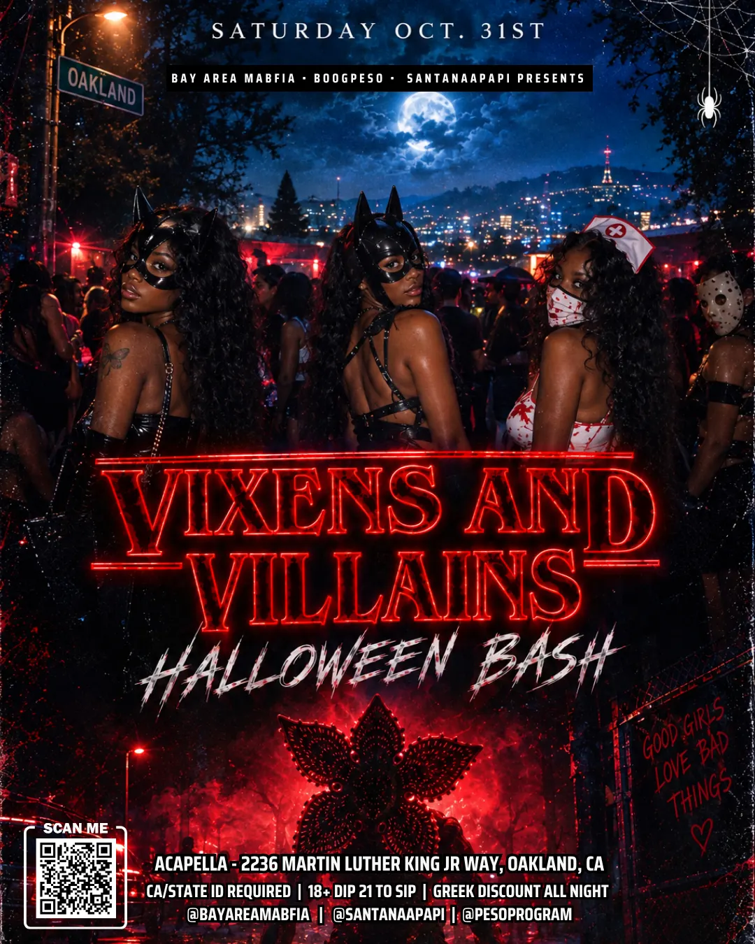Vixens and Villains: Official Bay Area Halloween Party