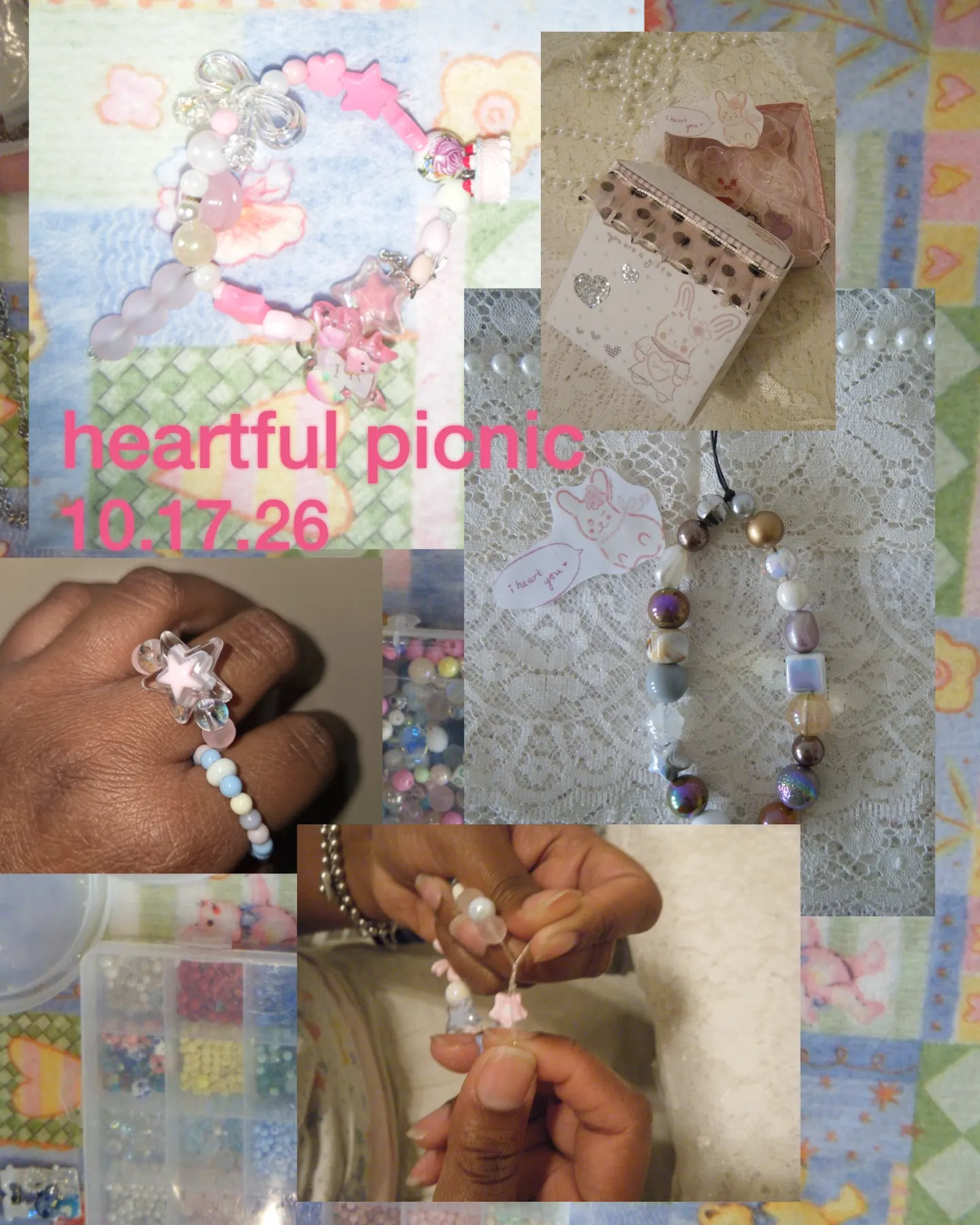 heartful picnic, philly 10.17 ♡ jewelry making and paper crafts