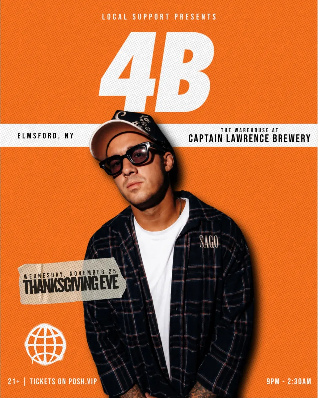 Local Support Presents: 4B | Thanksgiving Eve