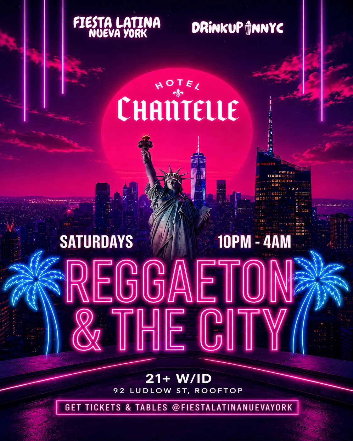 Reggaeton & The City: HOTEL CHANTELLE | Saturday Nights (DrinkUpinNYC)
