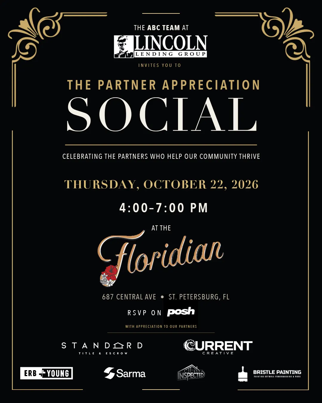 The Partner Appreciation Social - Presented by The ABC Team at Lincoln Lending
